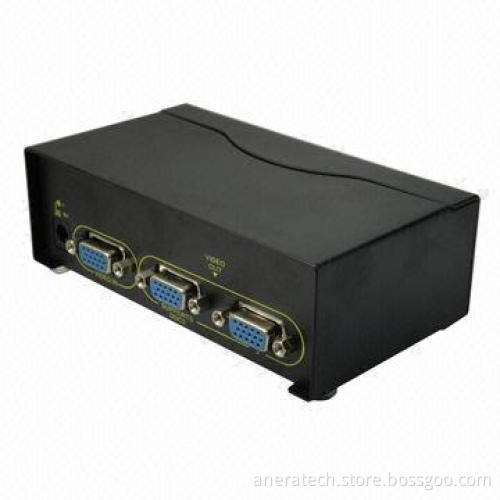 VGA Splitter, 1 x 2, 600MHz, Metal Case